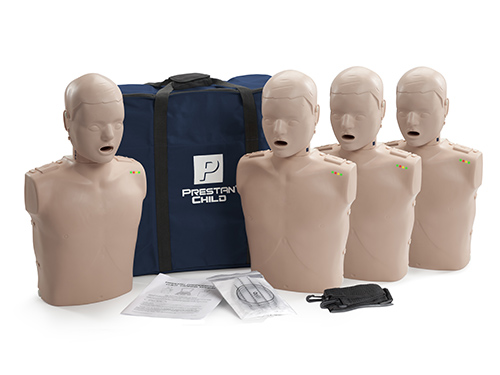 Prestan Professional Child CPR Training Manikins Dark Skin 4-Pack