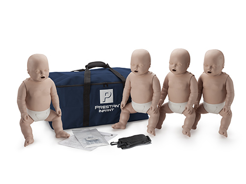 Prestan Professional Infant CPR Training Manikins Medium Skin 4-Pack 