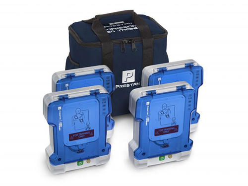 Prestan Professional AED Trainer PLUS 4-Pack with English/Spanish Modules