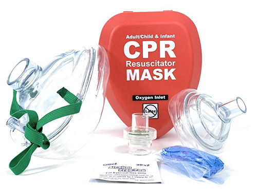 FAK5000GI-RED  Adult/Child & Infant CPR Mask in Hard Case – RED
