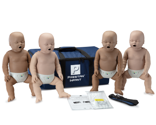 PRESTAN Diversity Professional Infant CPR Training Manikins 4-Pack 