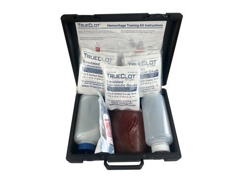 Hemorrhage Control Training Kit, Dark Skin Tone Laceration/Z-folded Gauze